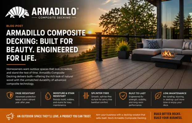 Contractors working with Armadillo Decking for Outdoor Living Projects