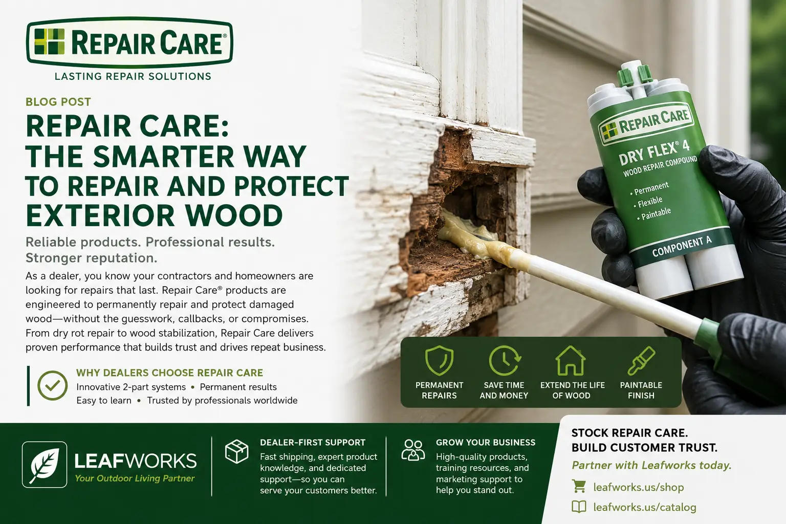 Repair Care for Dealers: Professional Wood Restoration Products That Create Repeat Business